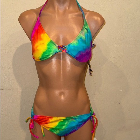 Roxy Other - NWT Roxy bikini set size L tie dye